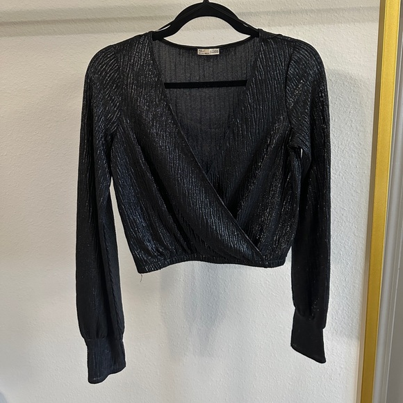 Zara V-Neck Crop Top - Picture 1 of 1